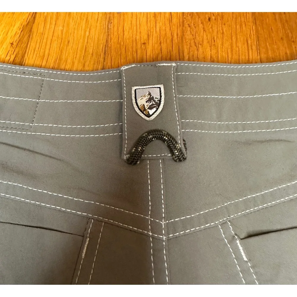 Kuhl Kontra Air Gray Hiking Shorts Men 30 Nylon Stretch Outdoor Cargo